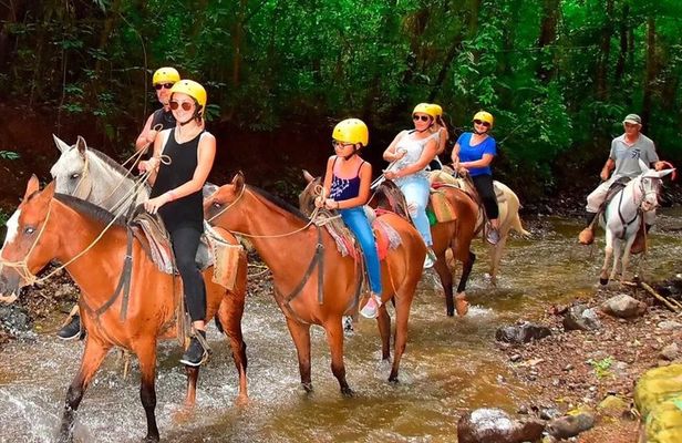 Zipline and horseback ridding Adventure in Punta Cana with Stops