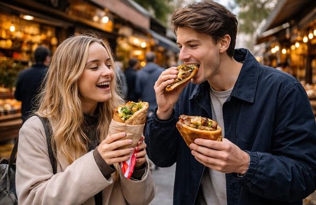 Vegetarian Kadıköy Street Food Crawl Simit and Mezze Feast