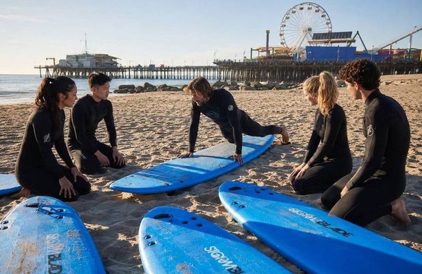 Surf Lesson for Beginners in Santa Monica
