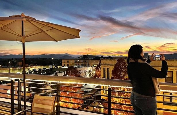 Asheville Rooftop Sunset Tour with Cocktails & Mountain Views