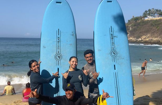 Surf Lessons in Puerto Escondido for beginners