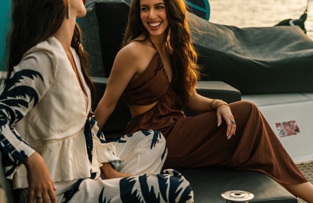 Sunset Cruise Golden Hour with Catamaran Open bar & Greek Tapas