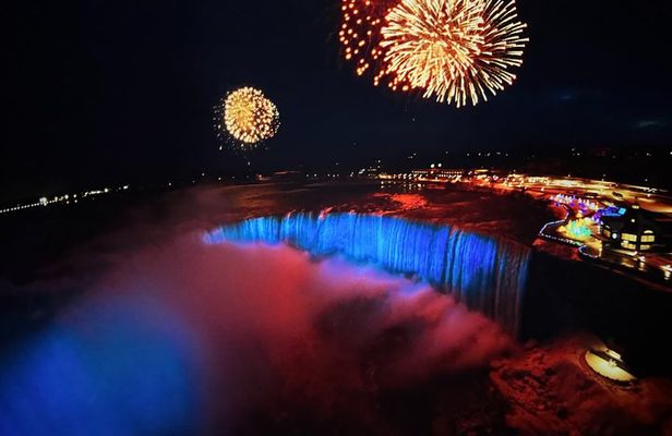 Niagara Falls Night Illumination Tour: American, Bridal and Horseshoe Falls