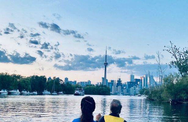 Night View of Toronto Skyline from my Canoe
