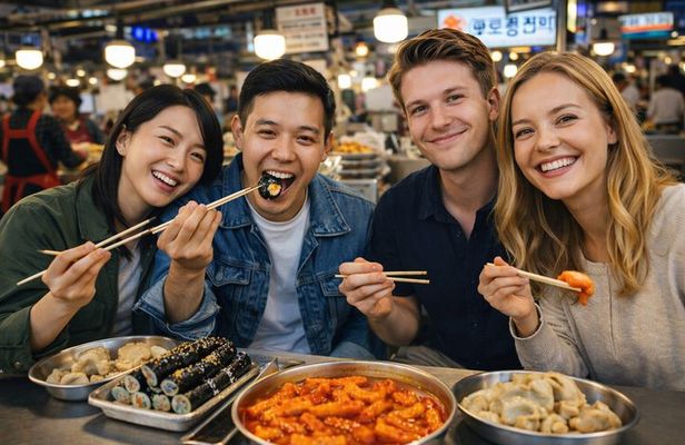 Seoul Gwangjang Market Street Food Tour