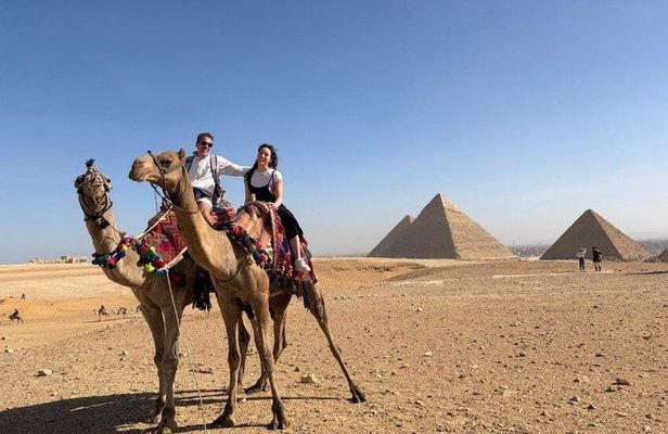 Giza Pyramids and Sphinx Private Tour with Camel Ride