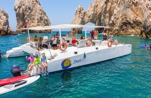 Cabo Catamaran: The Arch, Santa Maria Snorkel & Open Bar