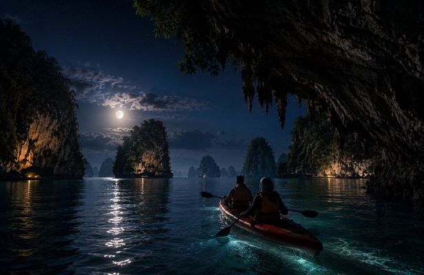 Bioluminescent Canoeing & Sunset Seafood Dinner at Phang Nga Bay