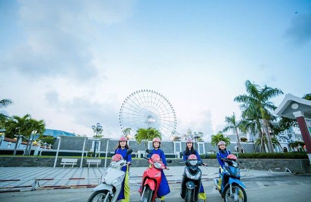 Da Nang Sunset Scooter Food Tour & Han River Cruise by Lady Rider
