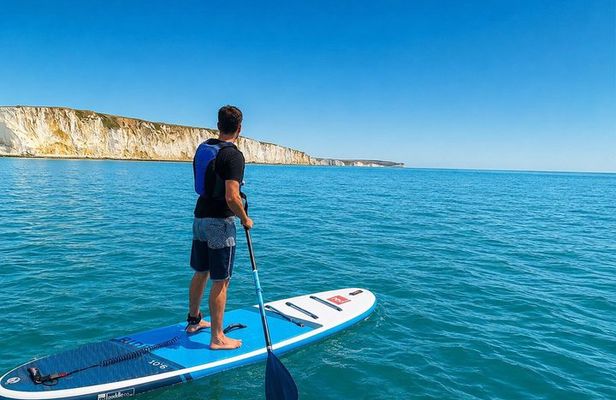 Paddle Boarding with Seven Sister View