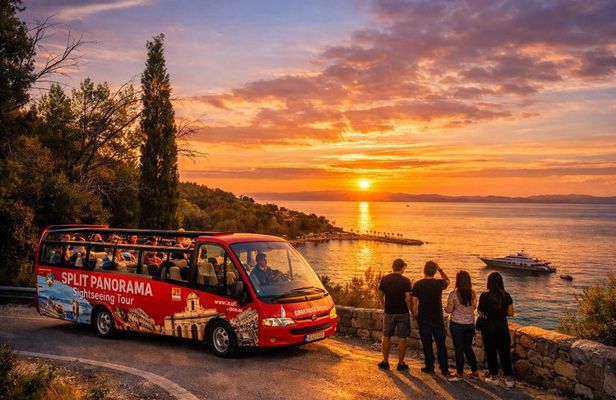 Split Sunset Tour Bus Ride & Diocletian's Palace Walking Tour