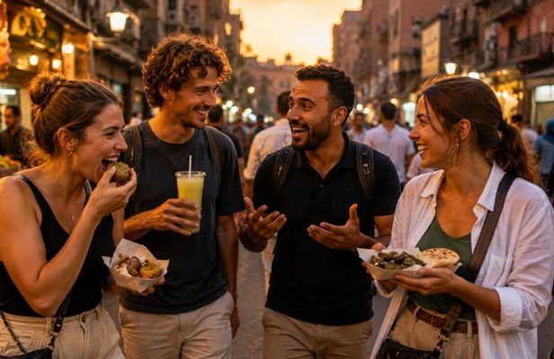 Cairo Authentic Vegetarian Street Food Tour Full Meal