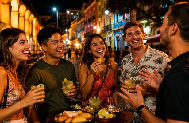 Lapa Evening Street Food and Caipirinha Tour in Rio