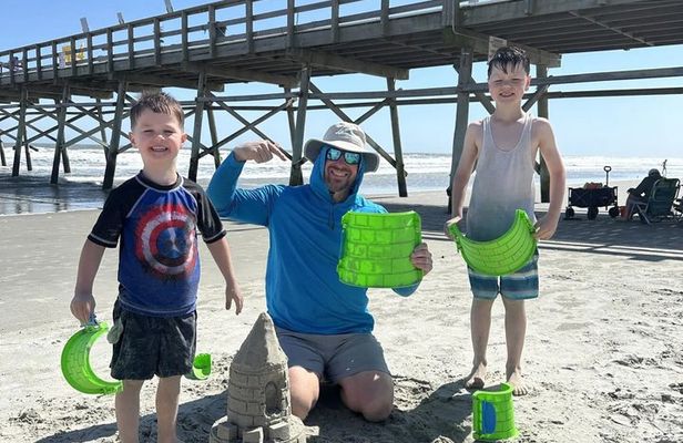 Sand Castle Building Lesson in North Myrtle Beach