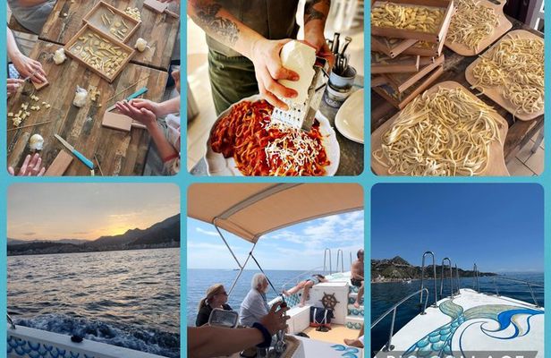 Cooking class and boat tour Taormina, Giardini Naxos.