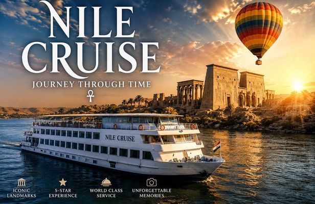Luxury 4-Day Nile Cruise Aswan to Luxor with Abu Simbel & Balloon