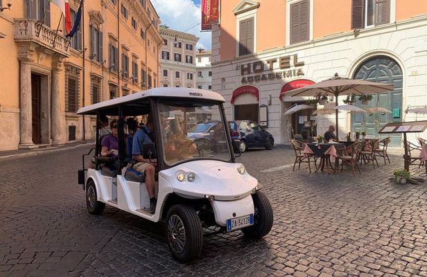 Rome Golf Cart Experience Trevi Fountain, Pantheon & Secret Spots