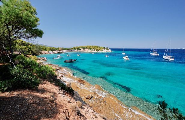Aegina Moni Island and Klima Beach Half Day Cruise