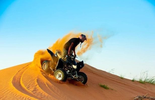 Dubai Desert Safari with Quad Bike, Dune Bashing and Camel Riding