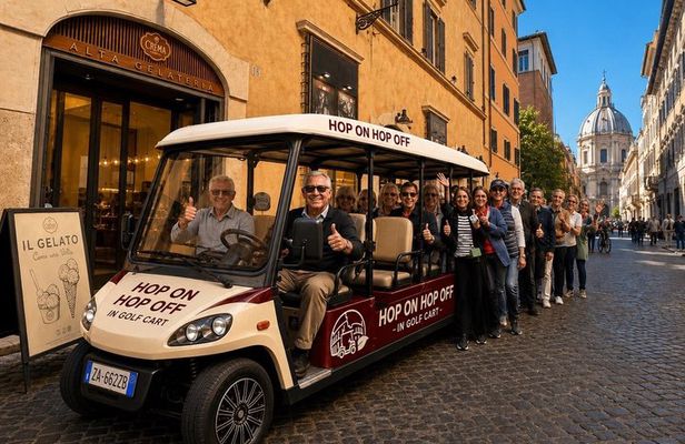 Rome Eco Golf Cart Hop on Hop off Experience