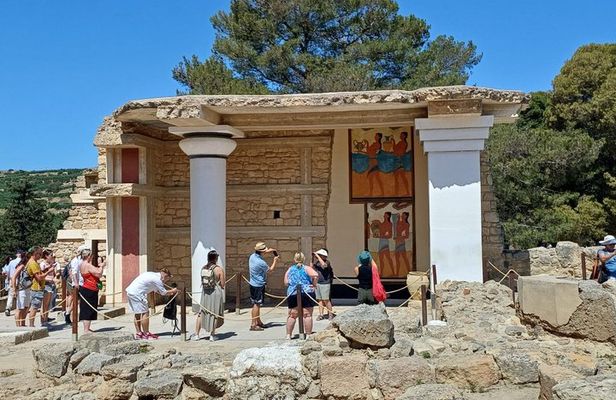Crete Shore Excursion: Knossos Palace, Cave of Zeus & Village