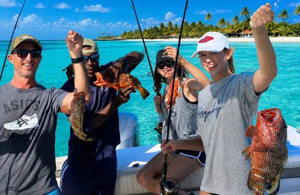 Shared bottom fishing with Beers and lunch!