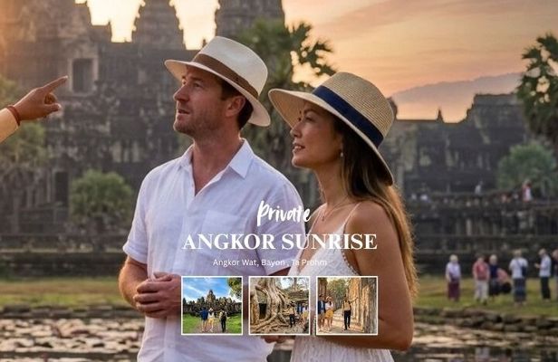 Angkor Wat Sunrise Private Tour with Monk Blessing