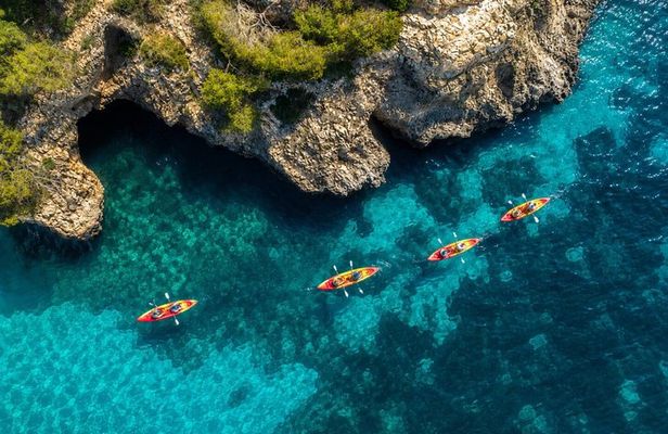 Kayak Villajoyosa Coves Snorkel and Cliff Jump Tour