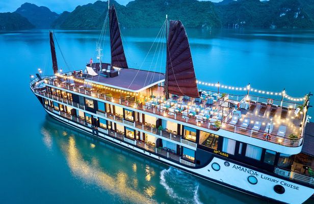 Premium Overnight Cruise in Halong Bay & Lan Ha Bay from Hanoi
