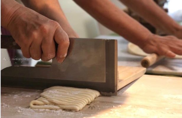 Osaka Handmade Udon, Tempura, Wagashi & Matcha Cooking Class