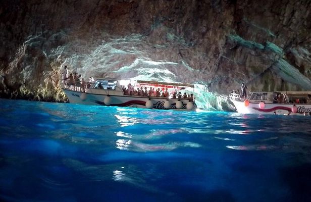 Tivat Submarine Tunnel Blue Cave Zanjice Beach Boat Tour