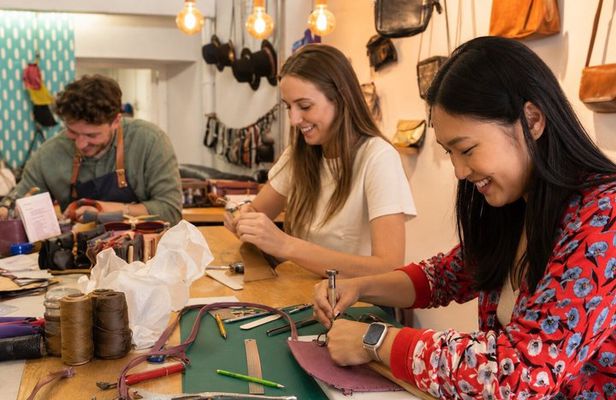 Create Your Own Leather Souvenir with Local Artisan in Rome