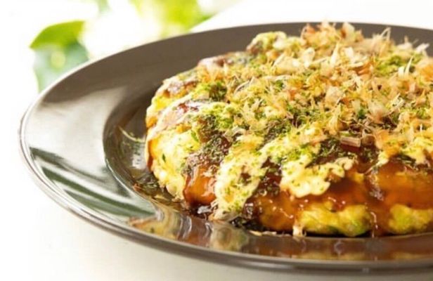 Osaka Okonomiyaki,Omusoba,Wagashi & Matcha Cooking Class