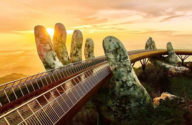 Da Nang private Tour Golden Bridge Marble Mountain Lady Buddha