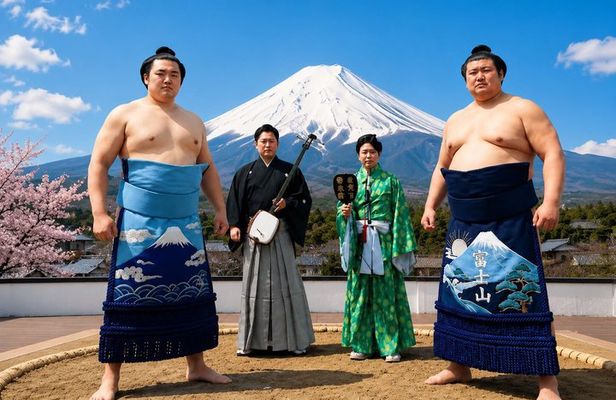 Mount Fuji Sumo Show Entry Ticket at Lake Yamanaka