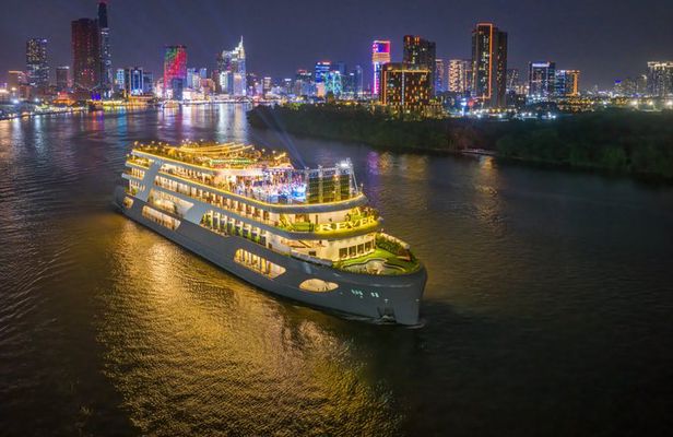 Romantic Dinner on Luxury Saigon Cruise with Skyline Views HCMC