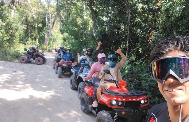 Cozumel ATV Island Combo Jade Cave, Beach Club, Tequila and Lunch