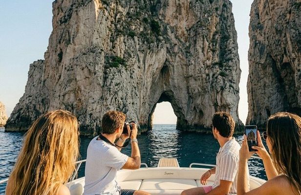 Private Capri Boat Tour with Faraglioni & Blue Grotto
