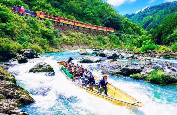 Kyoto Day Tour Arashiyama Scenic Train and Hozugawa River Cruise
