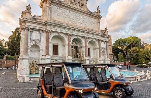 Accessible Rome Private Golf Cart Tour with Drinks