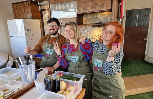 Cooking Class & Meal at a Roof Garden in Athens