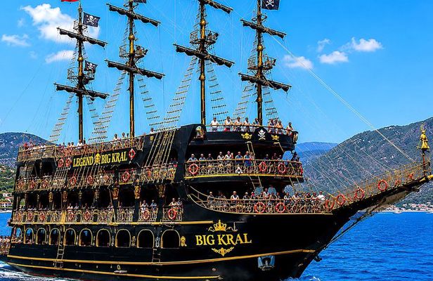 Big Kral Pirate Boat Tour With Free Drinks, Alcohol and Transfer