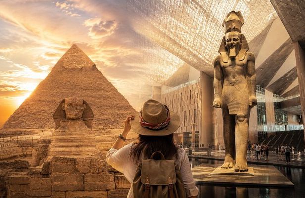 Giza Pyramids and Grand Egyptian Museum GEM Private Guided Tour