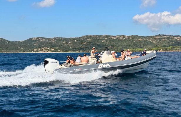 From Cannigione or Baja Sardinia RIB tour to La Maddalena