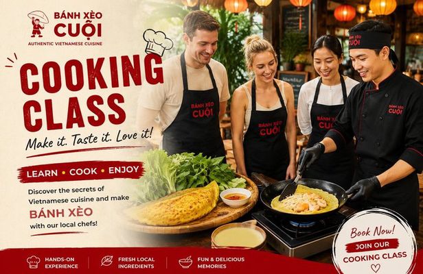 Vietnamese Banh Xeo Cooking Class w.t Traditional Recipes-Private