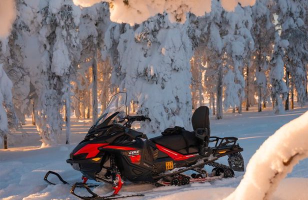 Rovaniemi: Snowmobile, Ice Fishing & Reindeer Experience