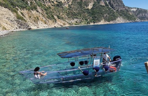 Ischia The Green Cave with Miramar the Transparent boat