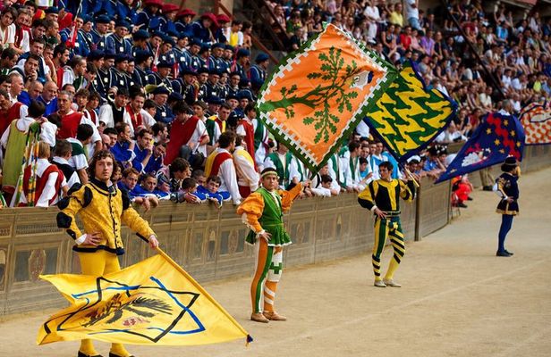 Palio di Siena Experience with Aperitivo & Entry Assistance