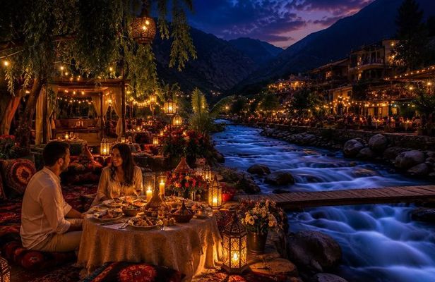 Marrakech: Magical Sunset in Ourika Valley with Dinner