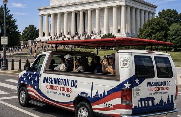 Washington DC Monuments & US History Guided Open-Air CruiserTour